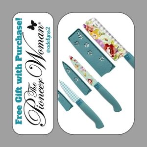 🌺 New Pioneer Woman 3-Piece Knife Set